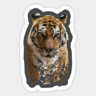 Low Poly Tiger Sticker